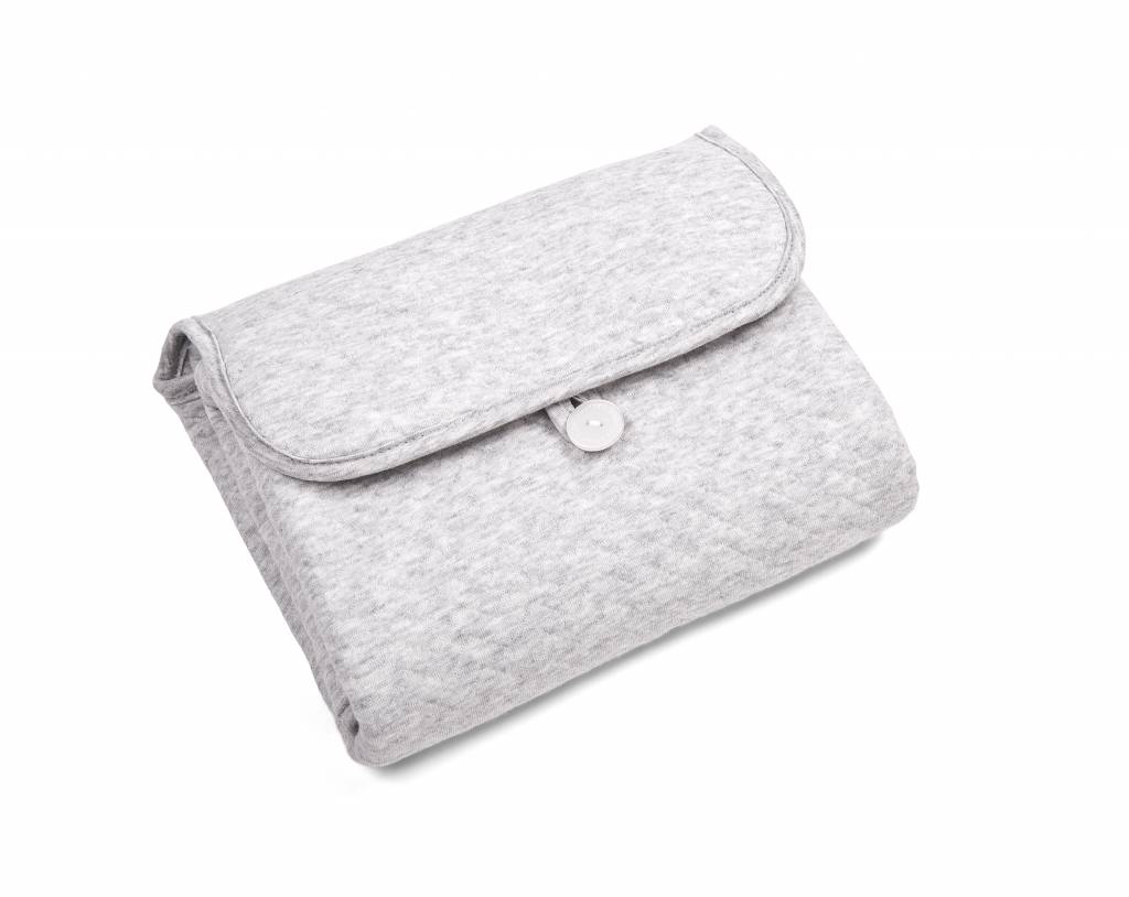 Portable changingmat Chevron Light Grey Melange