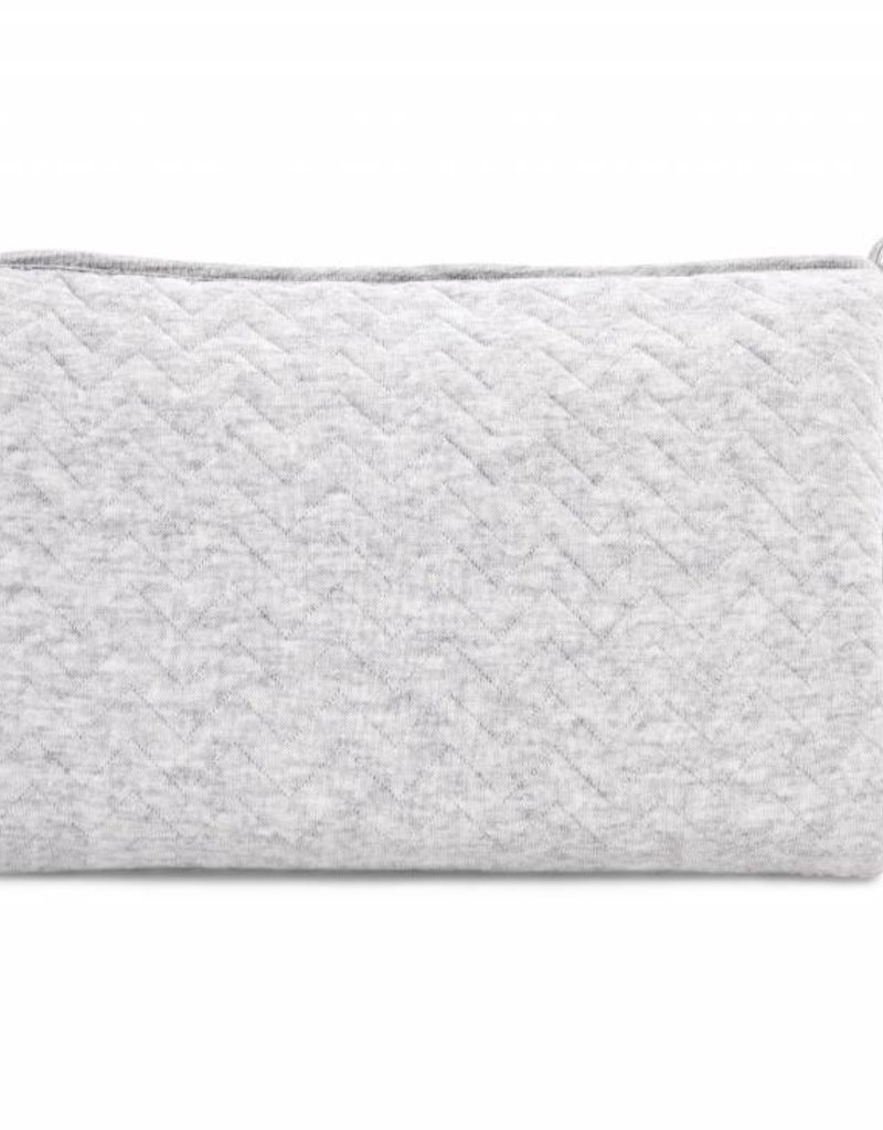 Trousse de toilette Chevron Light Grey MelangeCe sac de toilette peut être utilisé pour stocker des couches