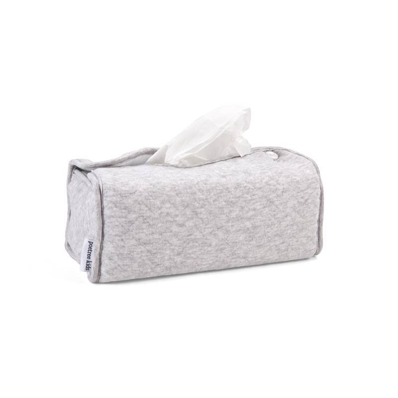 Kleenex Box Cover Chevron Light Grey Melange