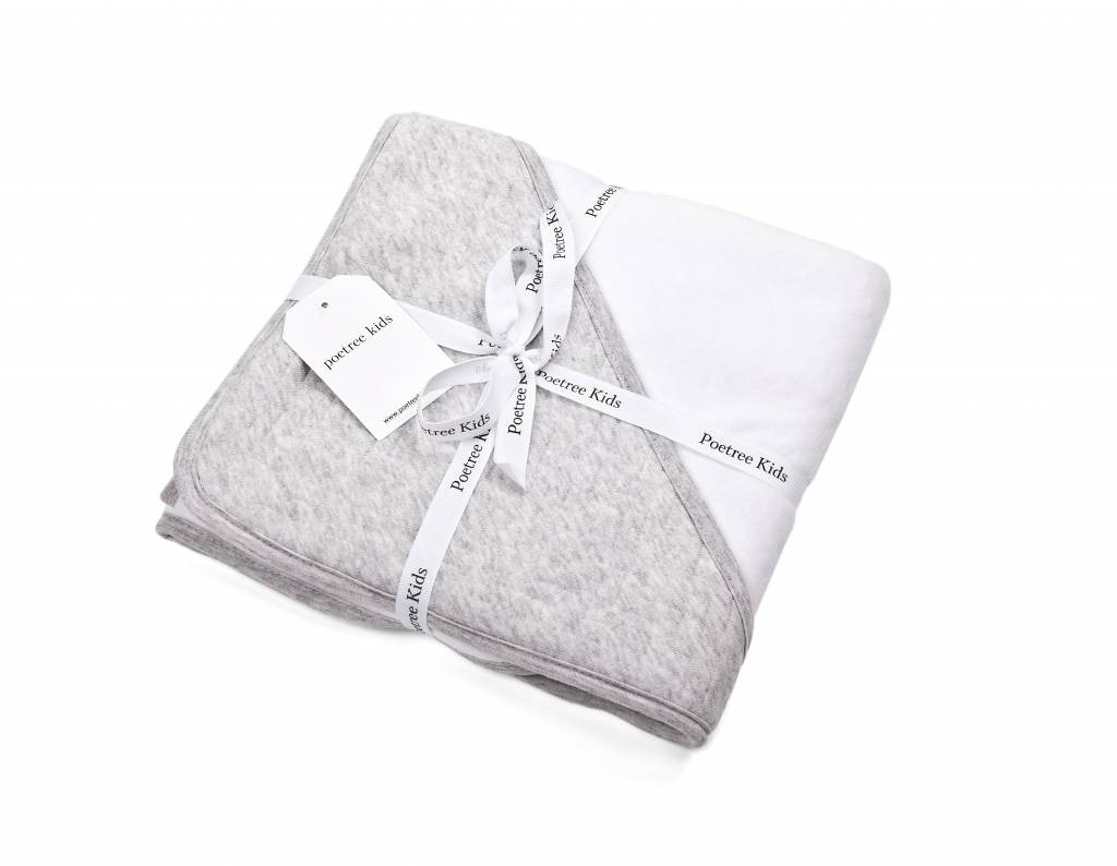 Wikkeldeken Chevron Light Grey Melange