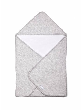 Wrapping blanket Chevron Light Grey Melange