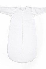 Sac de couchage bébé en jersey 70cm Chevron White avec manches détachables