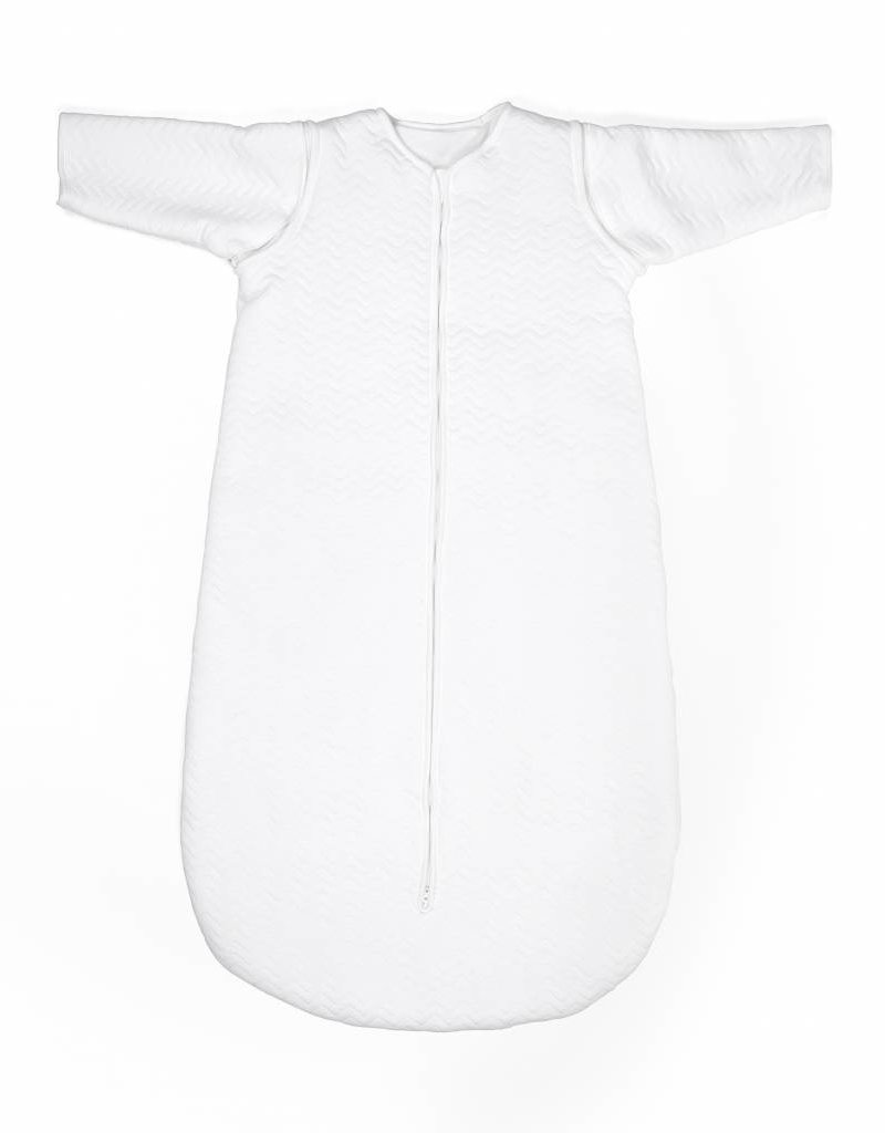 Jersey baby sleeping bag 70cm Chevron White with detachable sleeves