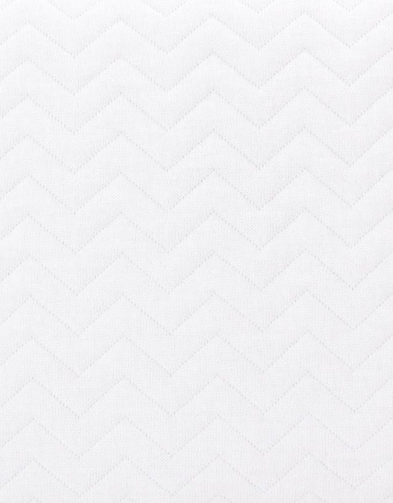 Cot/Playpen bumper Chevron White