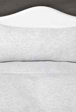 Duvet cover for bed (100x135cm) Chevron Light Gray Melange