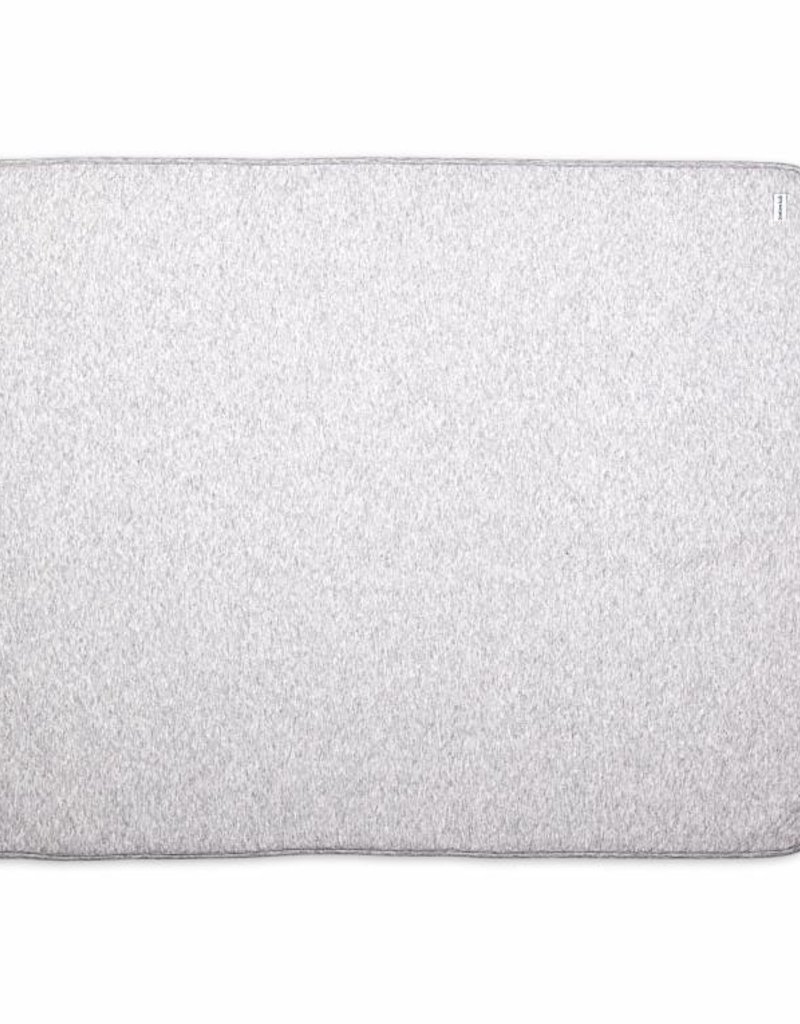 Cot Blanket lined Chevron Light Grey Melange Poetree Kids Poetree Kids