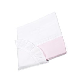 Crib/playpen duvet Oxford Soft Pink