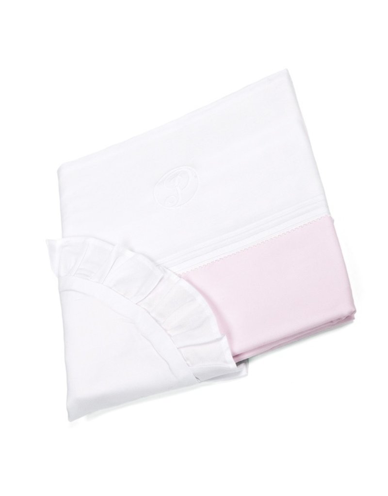 Crib/playpen duvet Oxford Soft Pink