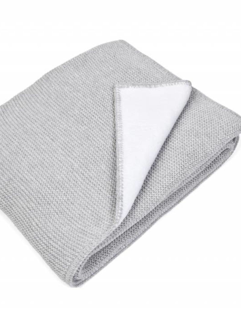 Cot blanket Antibes Light grey melange