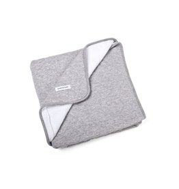 Crib blanket lined Star Grey Melange