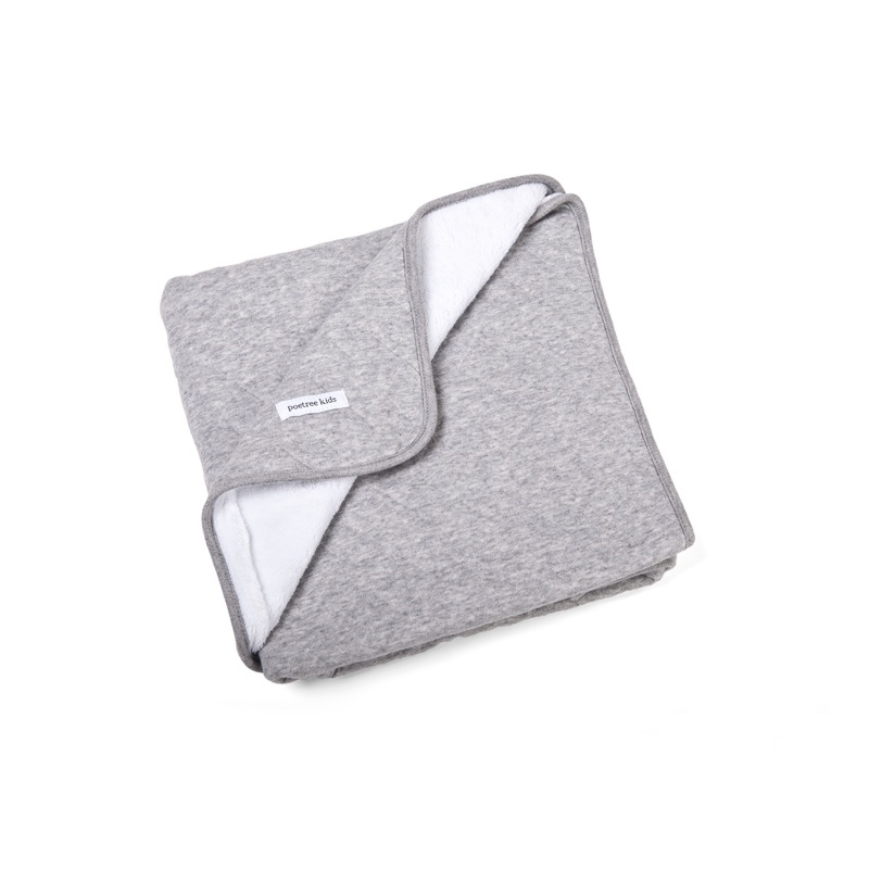 Wiegdeken gevoerd Star Grey Melange