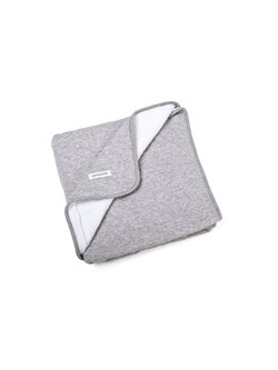Cot Blanket lined Star Grey Melange