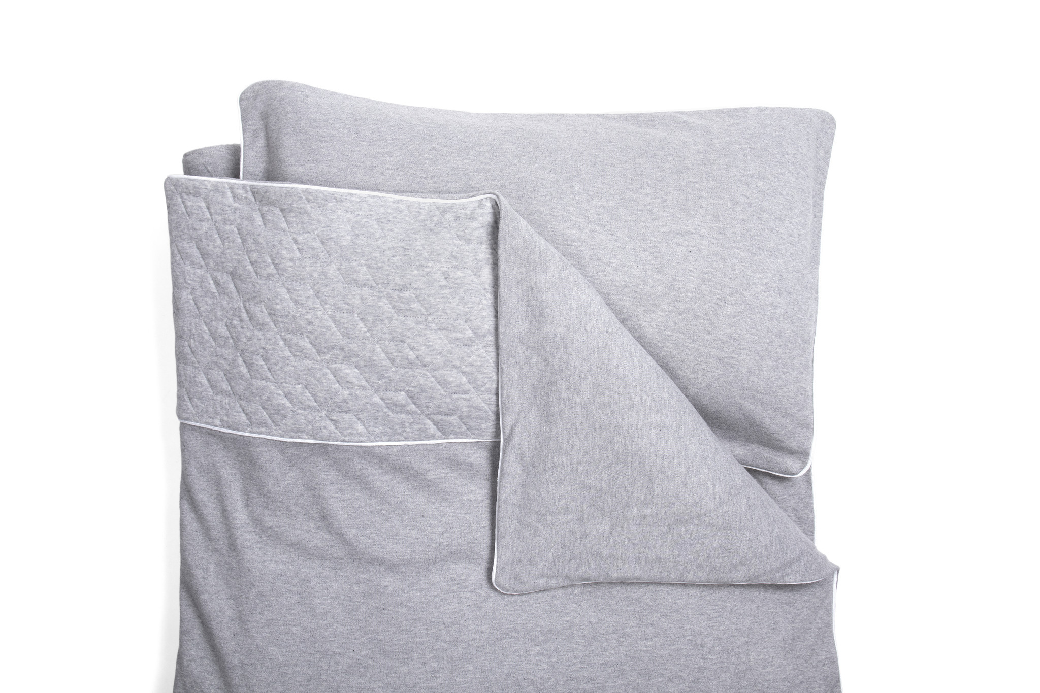 Crib / Playpen Duvet Cover 80x80cm Star Grey Melange