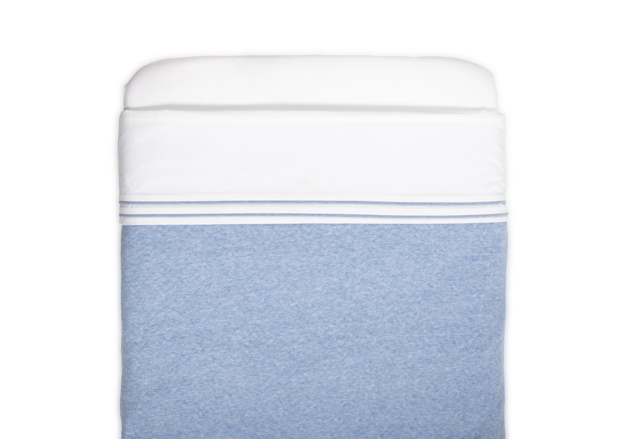 Crib sheet Chevron Denim Blue