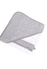 Cape de bain & gant de toilette Star grey melange