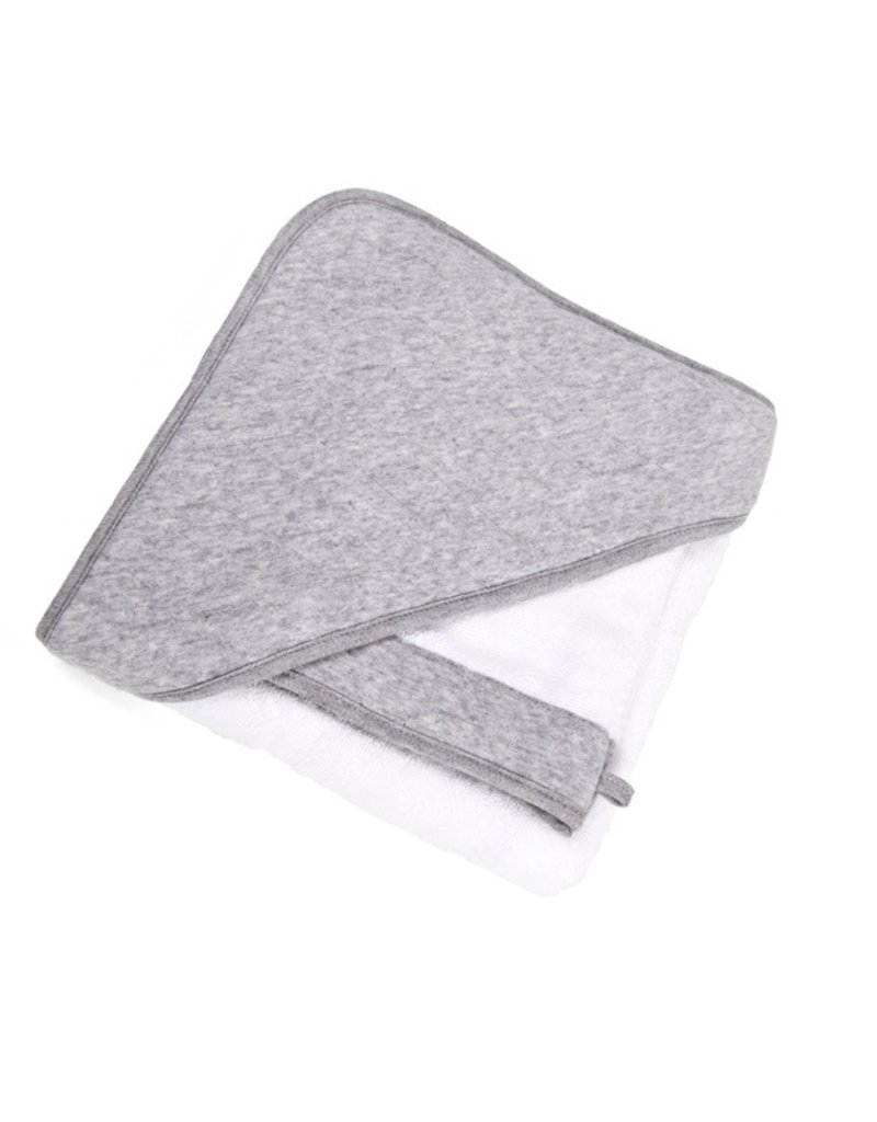 Cape de bain & gant de toilette Star grey melange