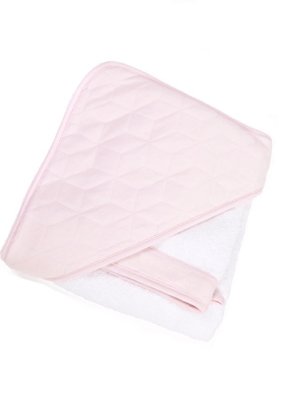 Cape de bain & gant de toilette Star soft pink