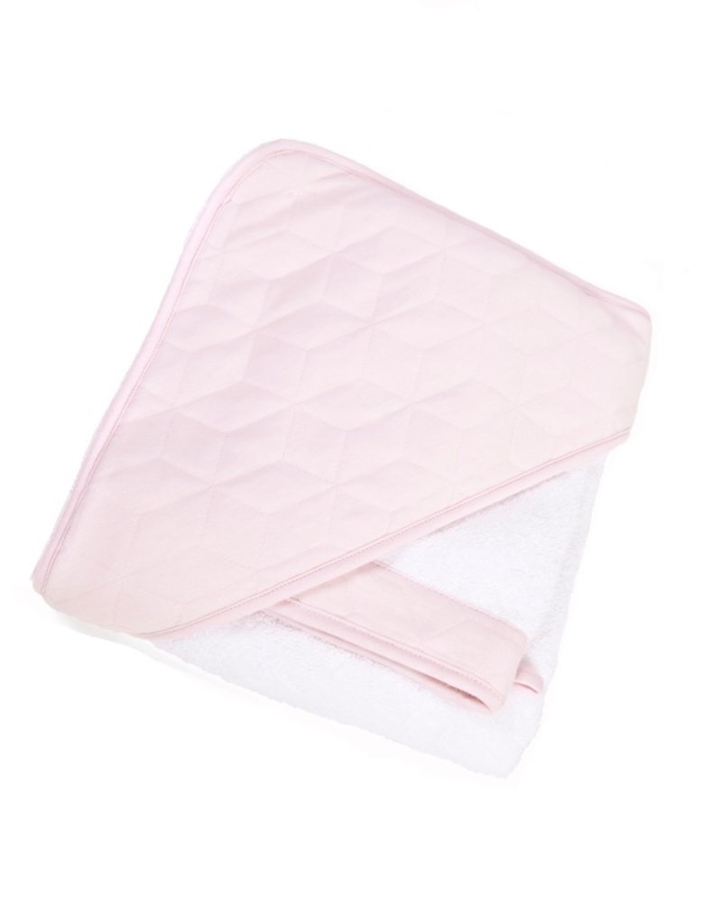 Cape de bain & gant de toilette Star soft pink