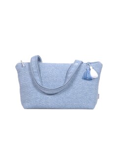 Nursery bag Chevron Denim Blue