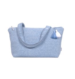 Nursery bag Chevron Denim Blue