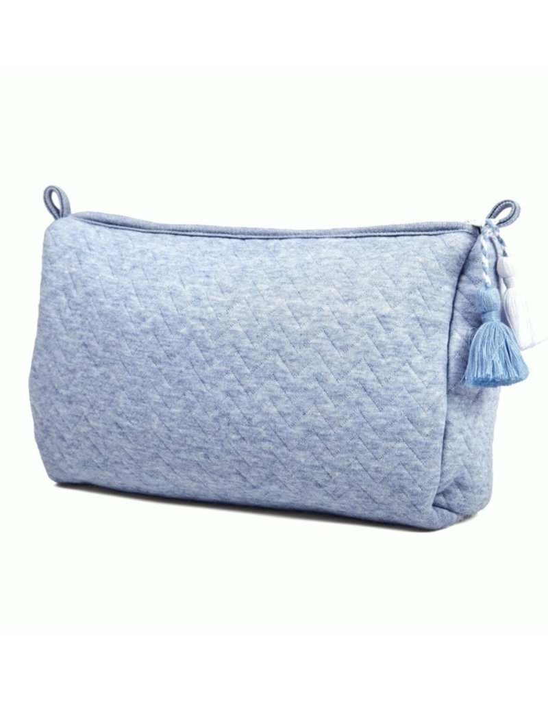 Toiletry bag Chevron Denim Blue