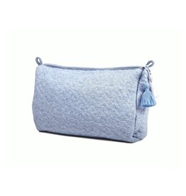 Toiletry bag Chevron Denim Blue