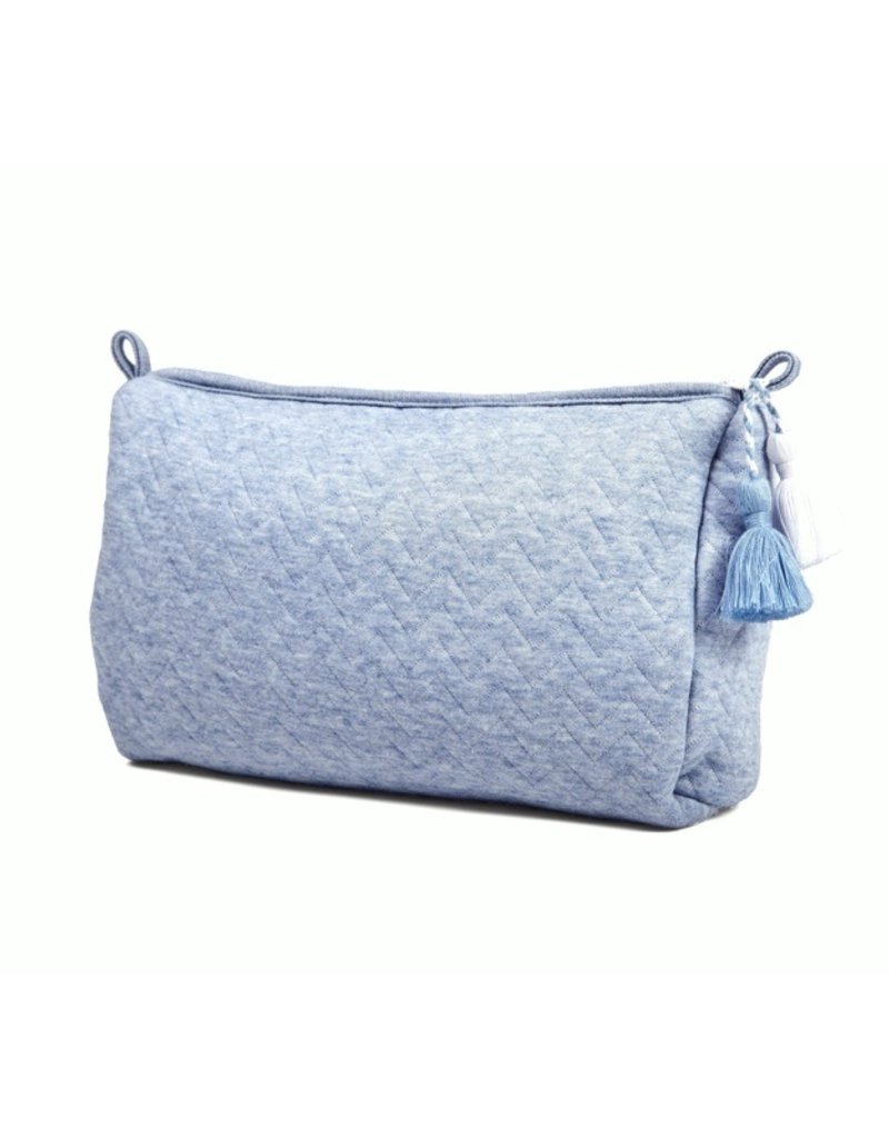 Toiletry bag Chevron Denim Blue