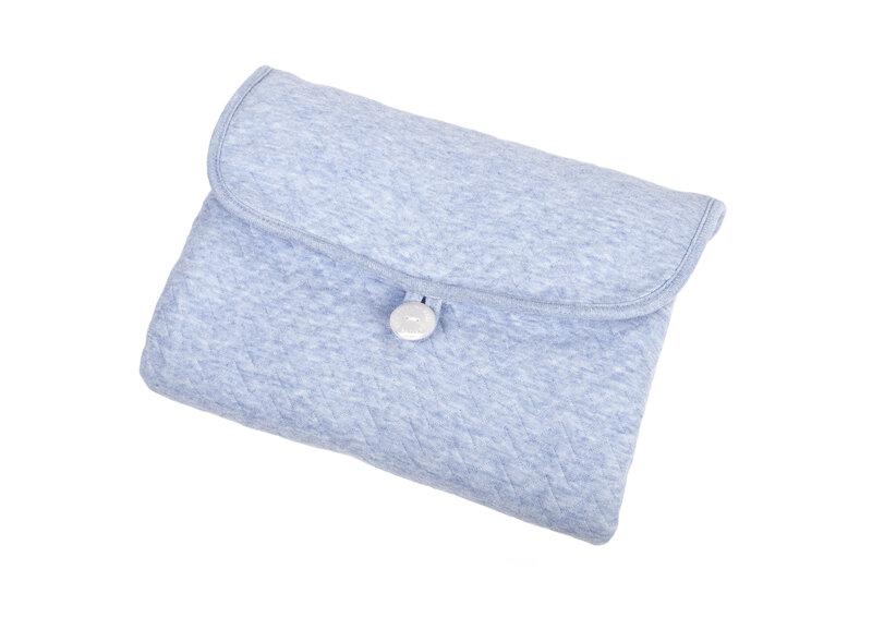 Portable changingmat Chevron Denim Blue