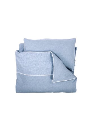 Housse de Couette & Taie d'oreiller Chevron Denim Blue