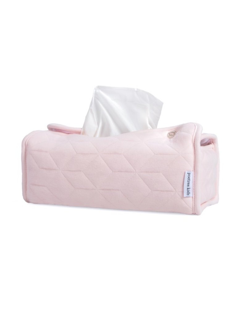 Tissue box hoes Star Soft Pink