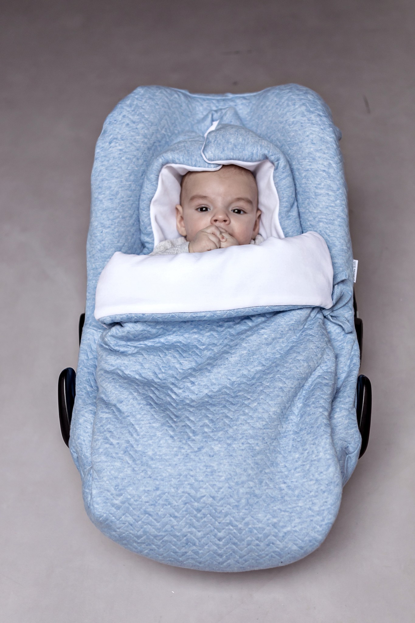 Housse pour siège auto Chevron Denim Blue