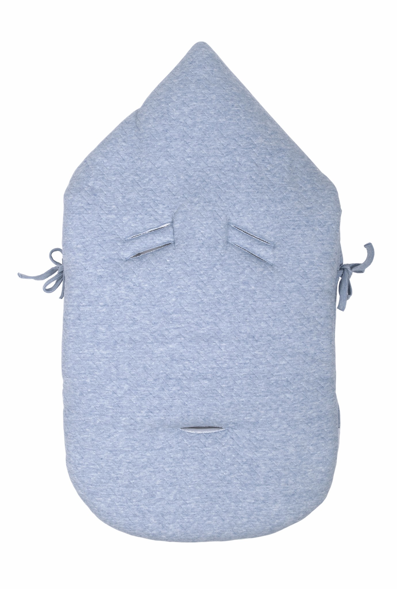 Nid d'ange bébé Chevron Denim Blue