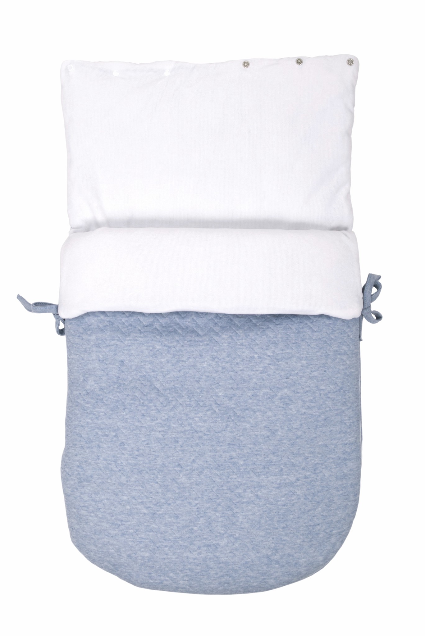 Nid d'ange bébé Chevron Denim Blue