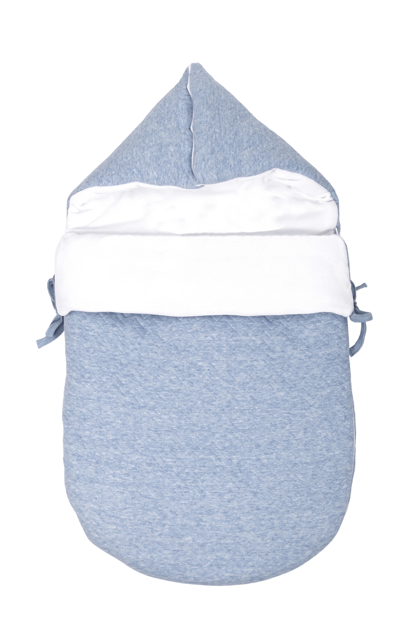 Nid d'ange bébé Chevron Denim Blue