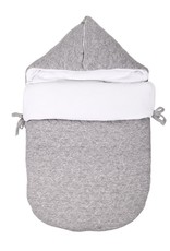 Baby footmuff Star Grey Melange