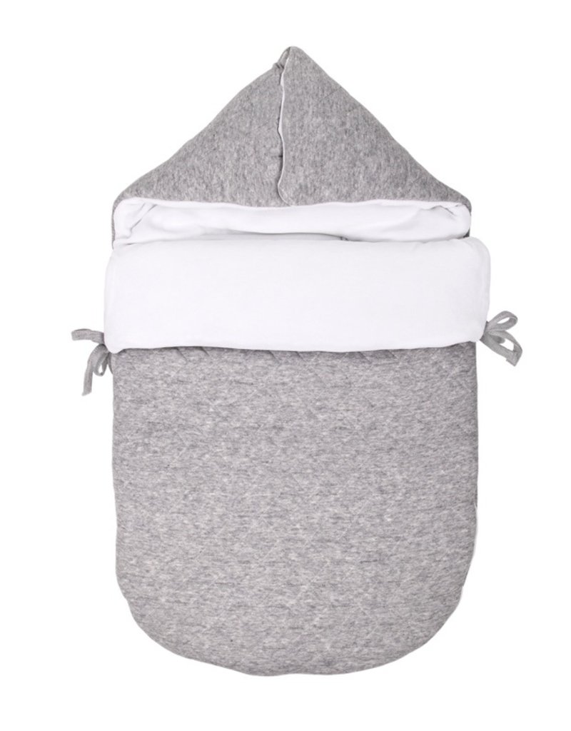 Baby footmuff Star Grey Melange