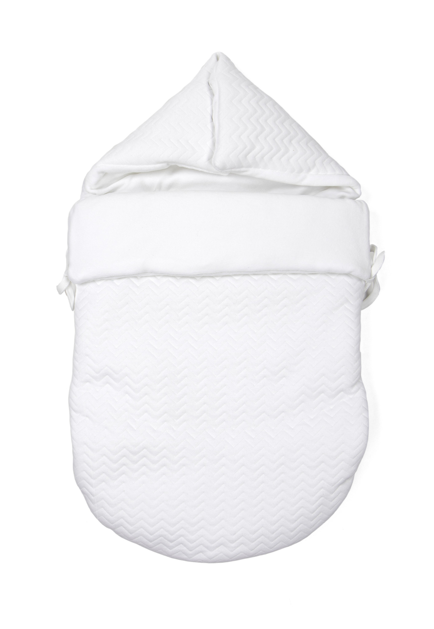 Voetenzak 5 punts gordel Chevron White