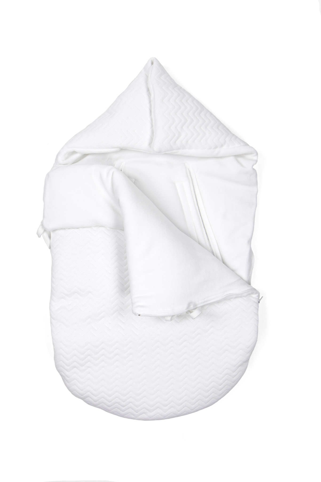 Voetenzak 5 punts gordel Chevron White