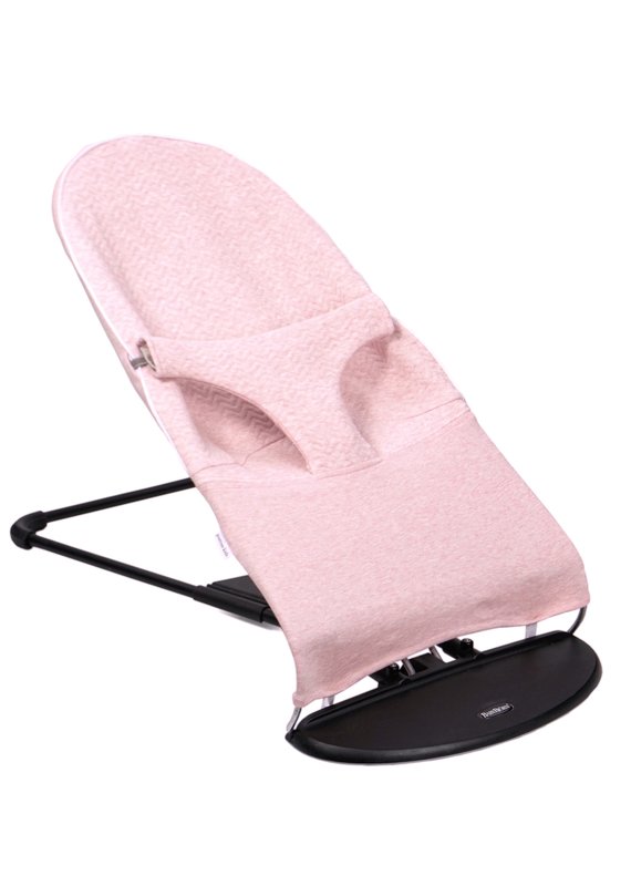 Housse de protection pour transat bébé Babybjörn Chevron Pink Melange