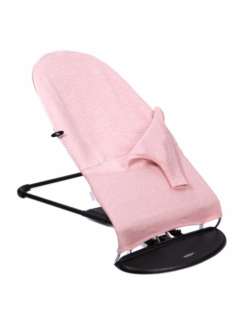 Housse de protection pour transat bébé Babybjörn Chevron Pink Melange