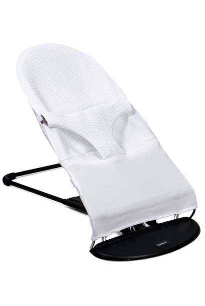 Housse De Protection Pour Transat Bebe Babybjorn Chevron White Poetree Kids