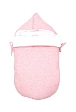 Baby footmuff Chevron Pink Melange