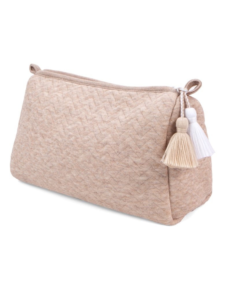 Trousse de toilette Chevron Light Camel