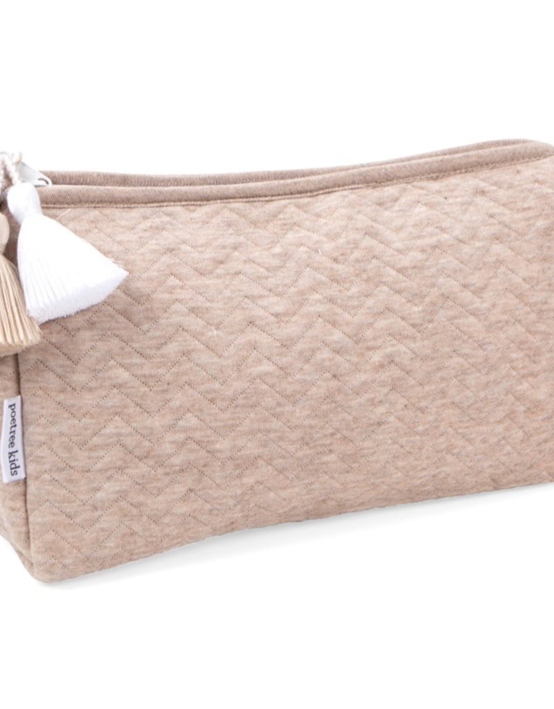 Trousse de toilette Chevron Light Camel