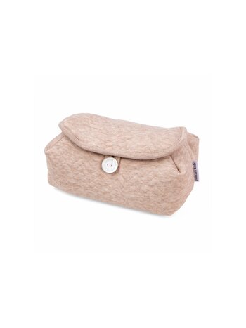 Housse de lingettes pour bébé Chevron Light Camel