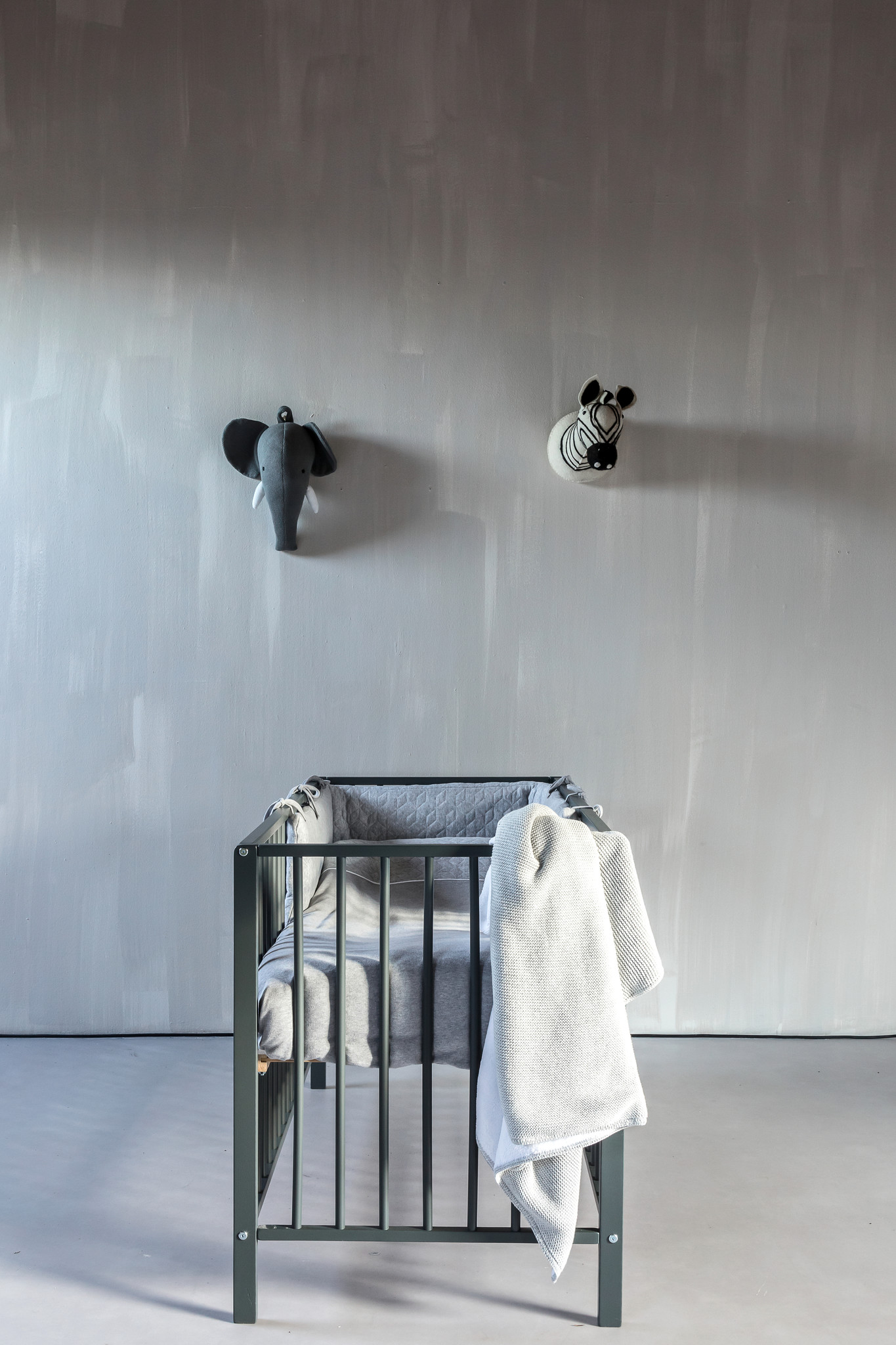 Couverture pour le berceau Light grey melange