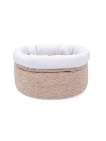 Care basket Chevron Light Camel