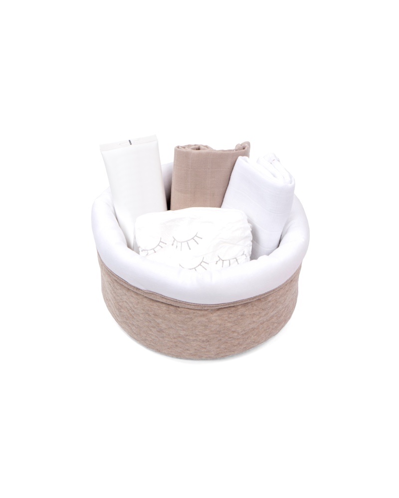 Care basket Chevron Light Camel