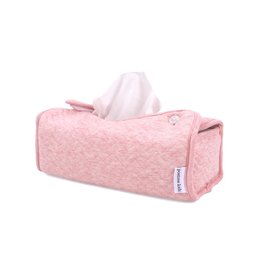 Tissue box hoes Chevron Pink Melange