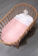 Couverture bébé berceau Chevron Pink Melange